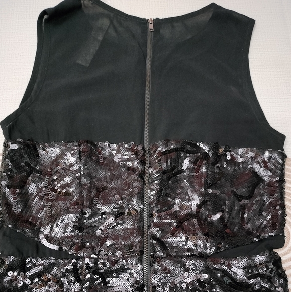 Mustard Seed, black dress short, It has sequins style, NEW - Picture 4 of 14